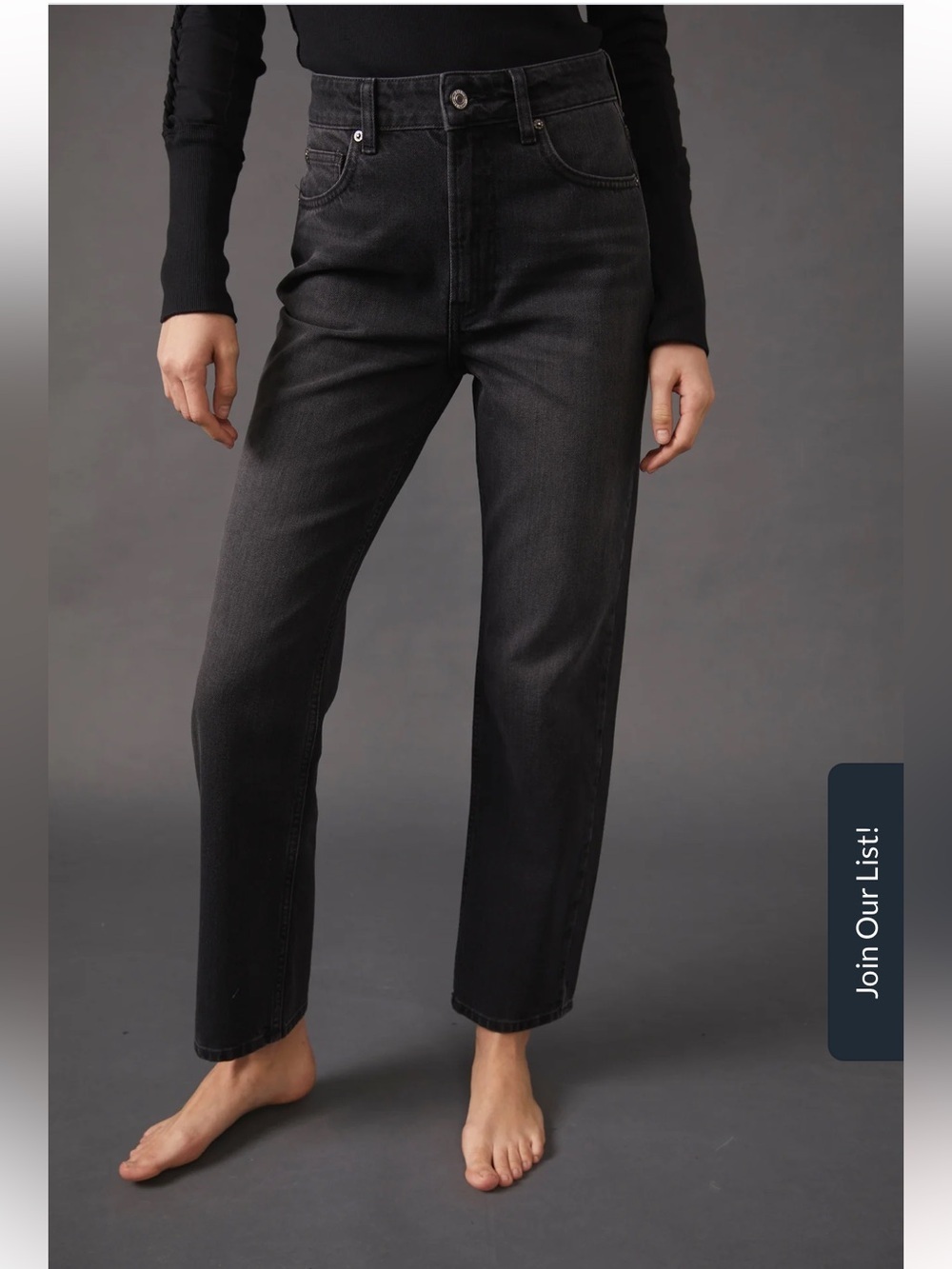NWT We The Free Pacifica Straight Leg Black Jeans Size 26